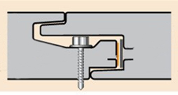 Kryty łącznik w łączeniu płyt warstwowych schemat