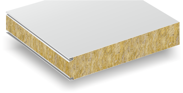 Brak profilowania okładzin płyty warstwowej z wełny mineralnej firmy Baas-Panel